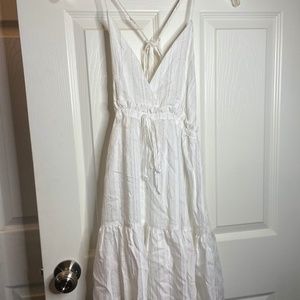 white flowy dress from Forever 21